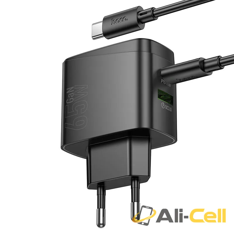 Wall charger “CS63A Bright” PD65W EU cable set (Cs63a Tc Tc Black, Set With Type C To Type C Cable) — 6