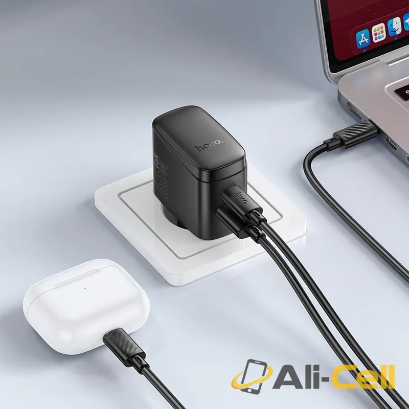 Wall charger “CS63A Bright” PD65W EU cable set (Cs63a Tc Tc Black, Set With Type C To Type C Cable) — 8