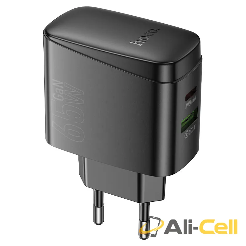 Wall charger “CS63A Bright” PD65W EU cable set (Cs63a Black, Single)