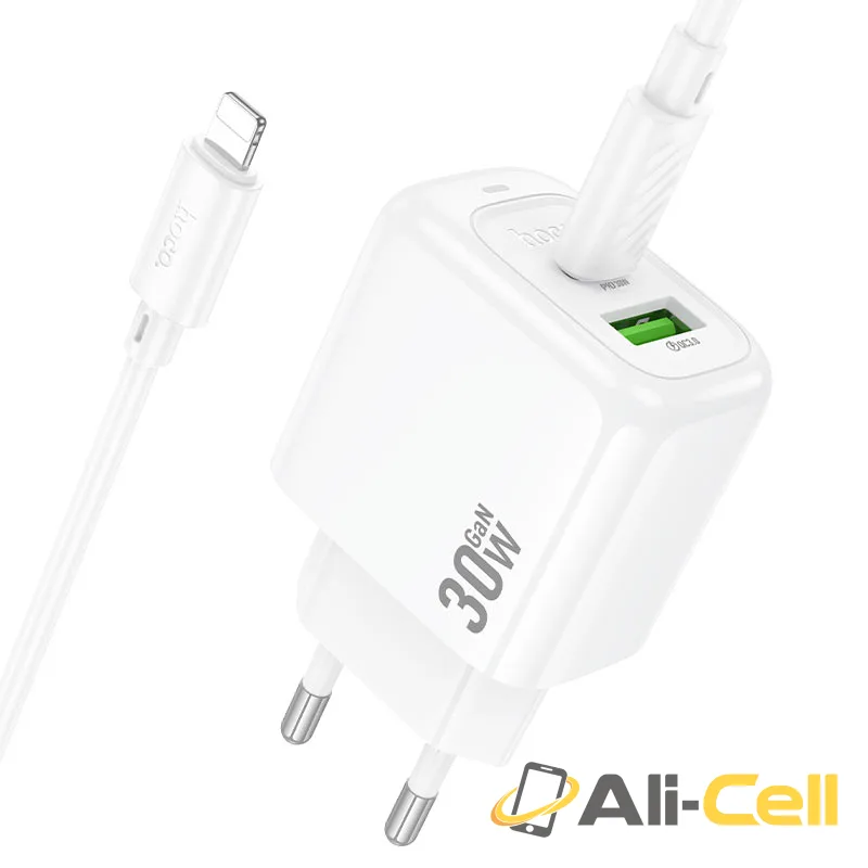 Wall charger “CS55A Surplus” PD30W + QC3.0 EU cable set (Cs55a White, Single) — 4