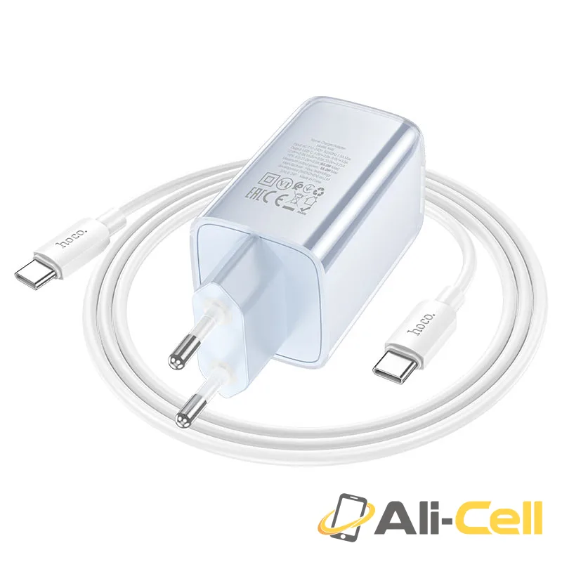 Wall charger “N48 Glorious” PD65W EU cable set (N48 Blue, Single) — 5