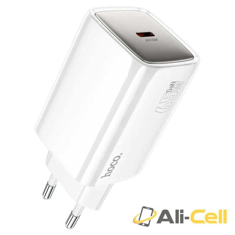 Wall charger “N48 Glorious” PD65W EU cable set (N48 White, Single) — 2