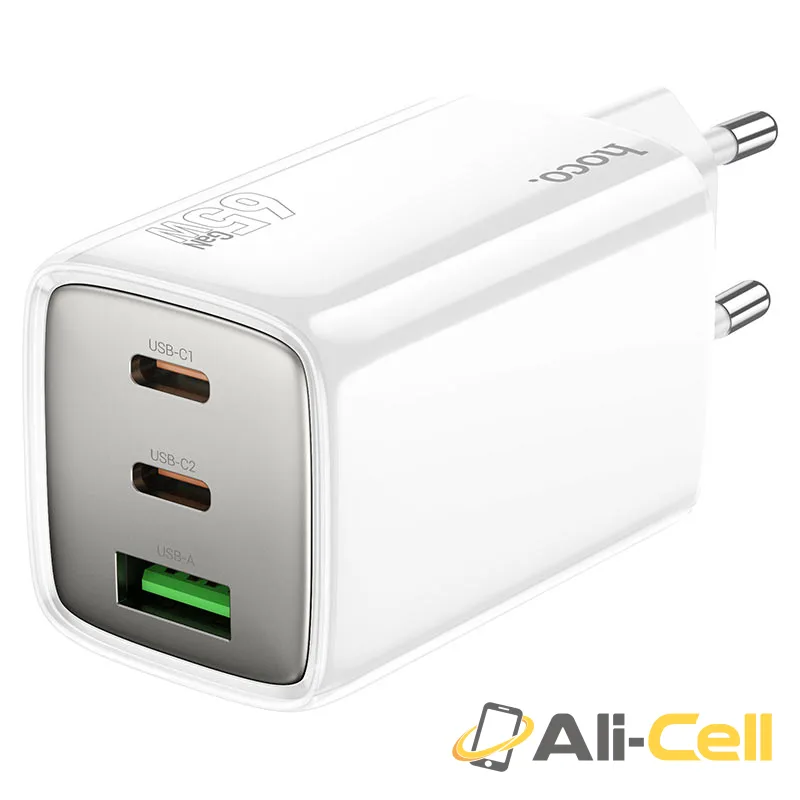Wall charger “N49 Glorious” PD65W EU cable set (N49 White, Single)