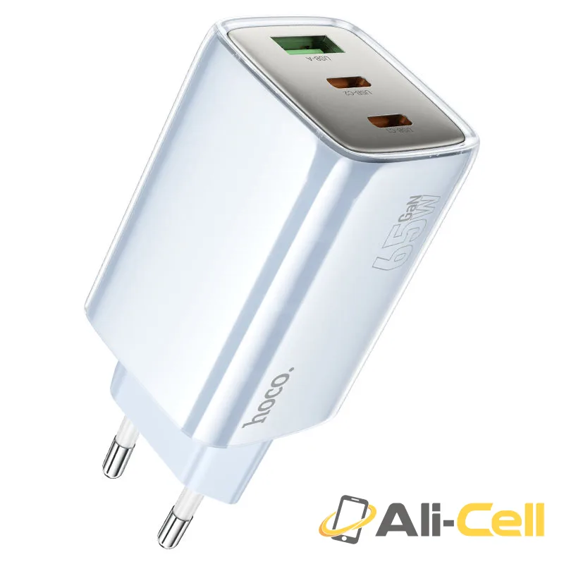 Wall charger “N49 Glorious” PD65W EU cable set (N49 White, Single) — 2