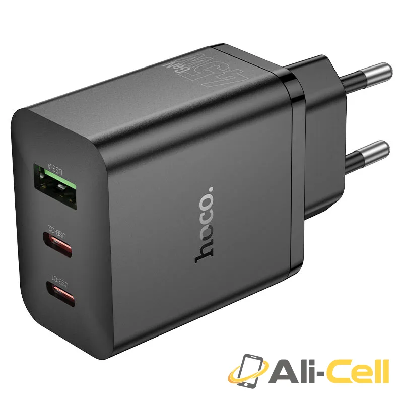 Wall charger “N50 Scenery” PD45W EU cable set (N50 Black, Single)
