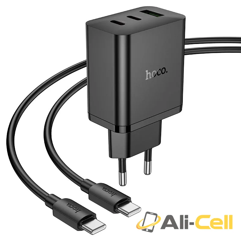 Wall charger “N50 Scenery” PD45W EU cable set (N50 Black, Single) — 4
