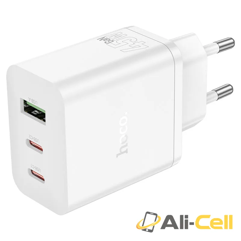 Wall charger “N50 Scenery” PD45W EU cable set (N50 White, Single)