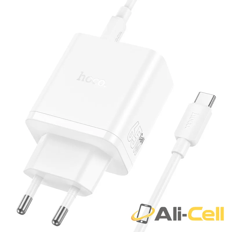 Wall charger “N51 Scenery” PD65W EU cable set (N51 Black, Single) — 4