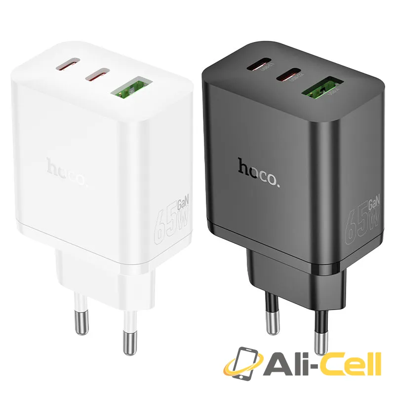 Wall charger “N51 Scenery” PD65W EU cable set (N51 Black, Single) — 6