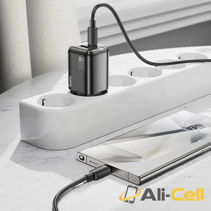 Wall charger “N52 Monsoon” PD20W + QC3.0 EU cable set (N52 White, Single) — 8