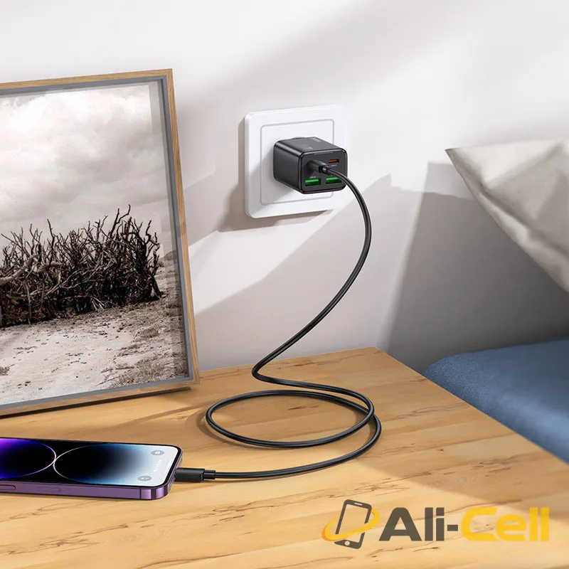 Wall charger “N55 Fundador” PD20W EU cable set (N55 Tc Ip White, Set With Type C To Ip Cable) — 8
