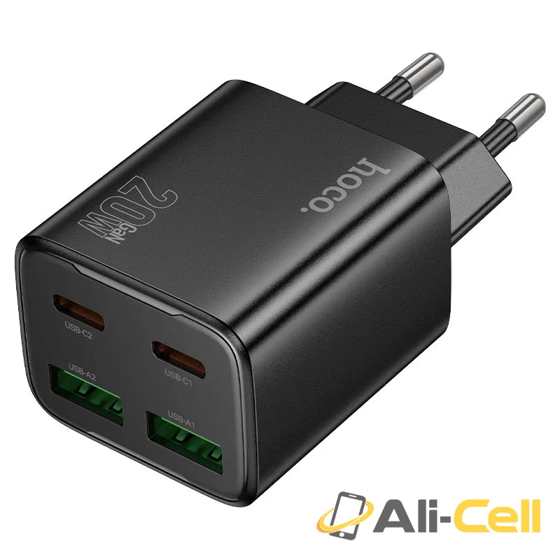 Wall charger “N55 Fundador” PD20W EU cable set (N55 Black, Single)