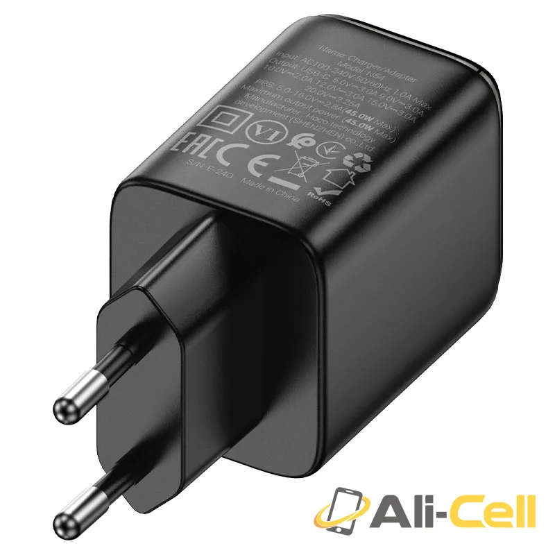 Wall charger “N54 Monsoon” PD45W EU (N54 Black) — 4
