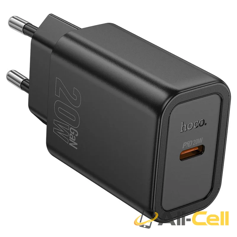 Wall charger “N60 Gentle” PD20W EU cable set (N60 Black, Single)