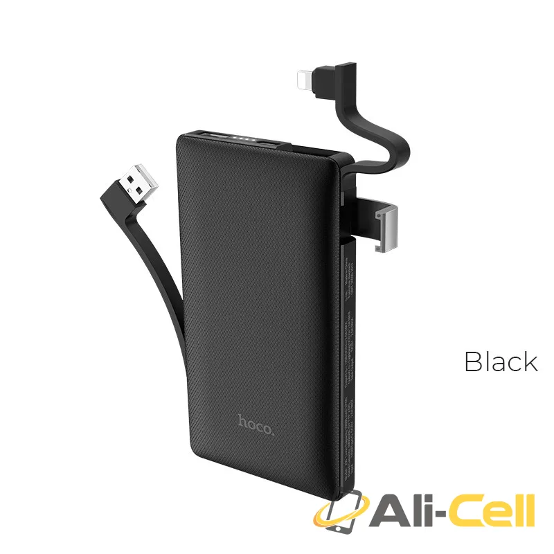 Power bank “J36 Ample energy” 10000mAh single USB built-in Lightning cable