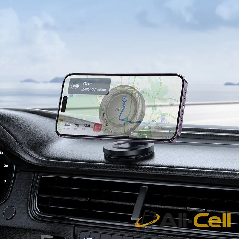 Car holder “H61 Show” for dashboard (H61 Black Metal Grey) — 7
