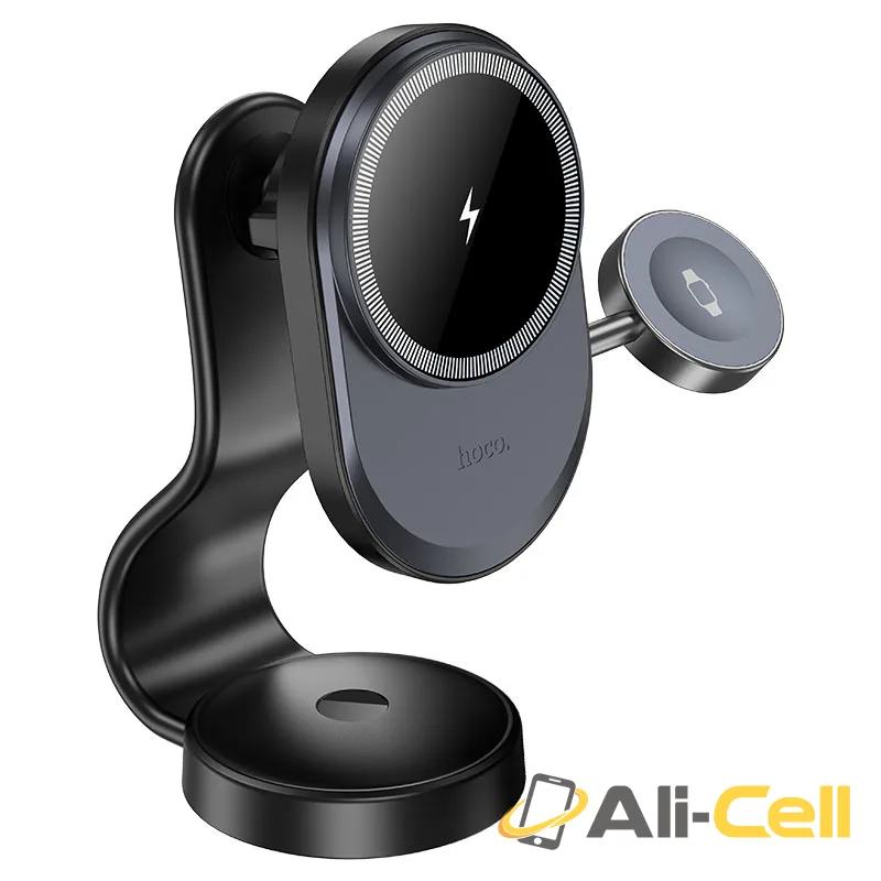 Car wireless charger “HW28 Excelso” 2-in-1 for dashboard (Hw28 Black Grey)
