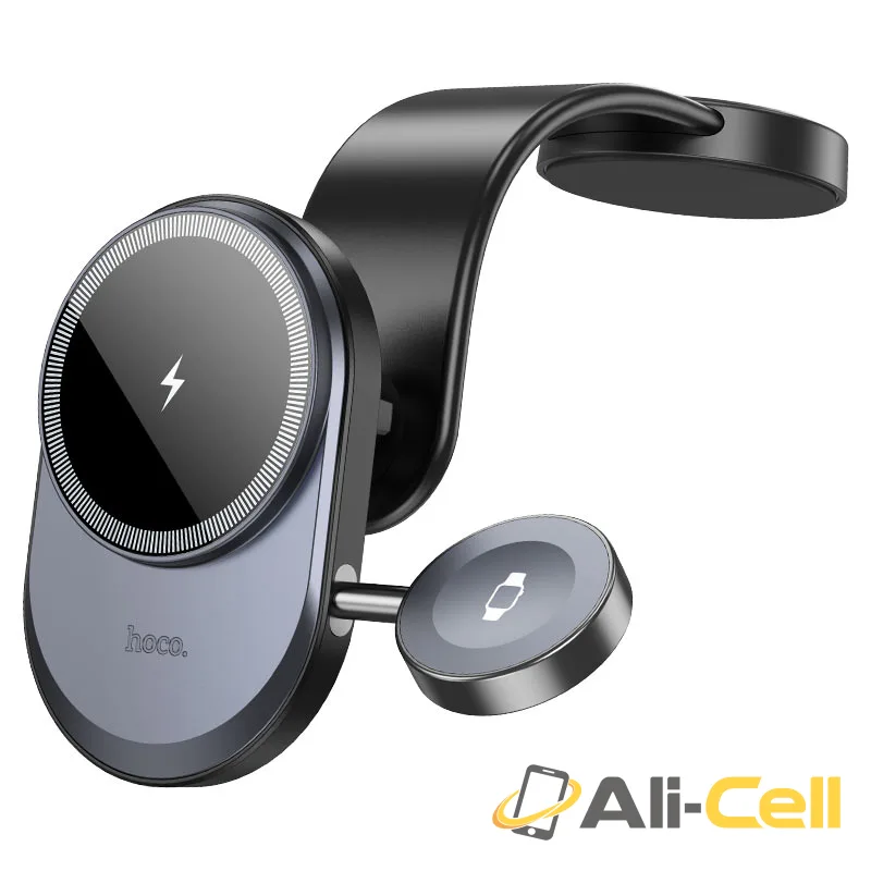 Car wireless charger “HW28 Excelso” 2-in-1 for dashboard (Hw28 Black Grey) — 2