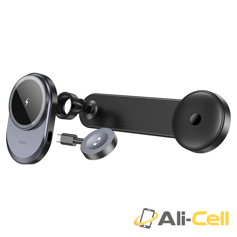 Car wireless charger “HW28 Excelso” 2-in-1 for dashboard (Hw28 Black Grey) — 6