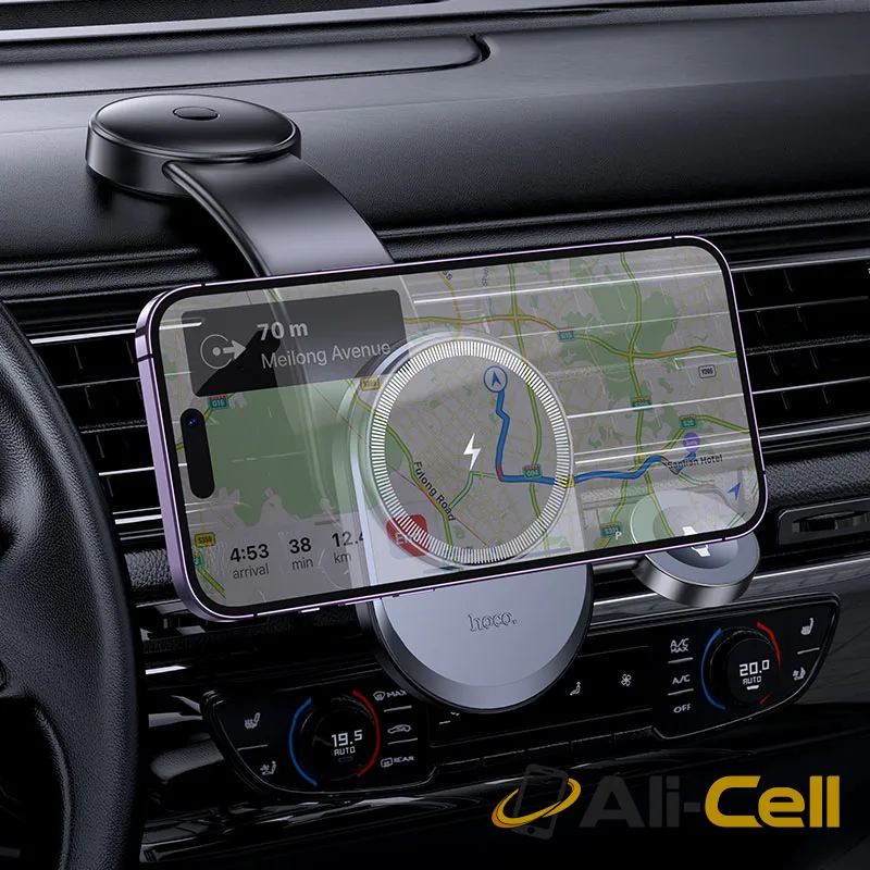 Car wireless charger “HW28 Excelso” 2-in-1 for dashboard (Hw28 Black Grey) — 8