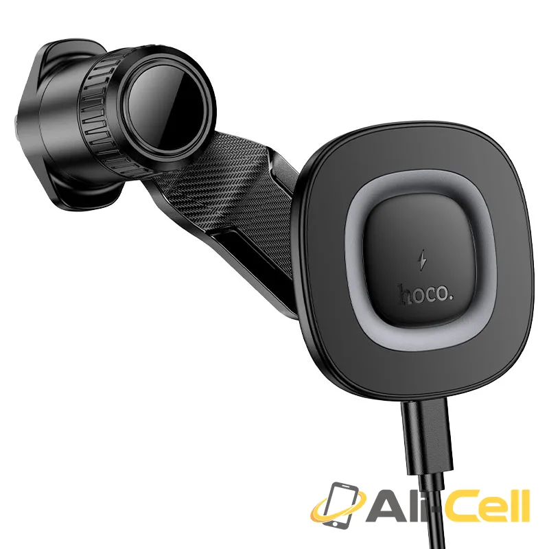 Car wireless charger “HW30 Crown” for air outlet (Hw30 Black Metal Grey)