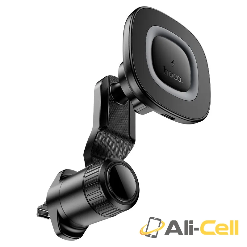 Car wireless charger “HW30 Crown” for air outlet (Hw30 Black Metal Grey) — 5