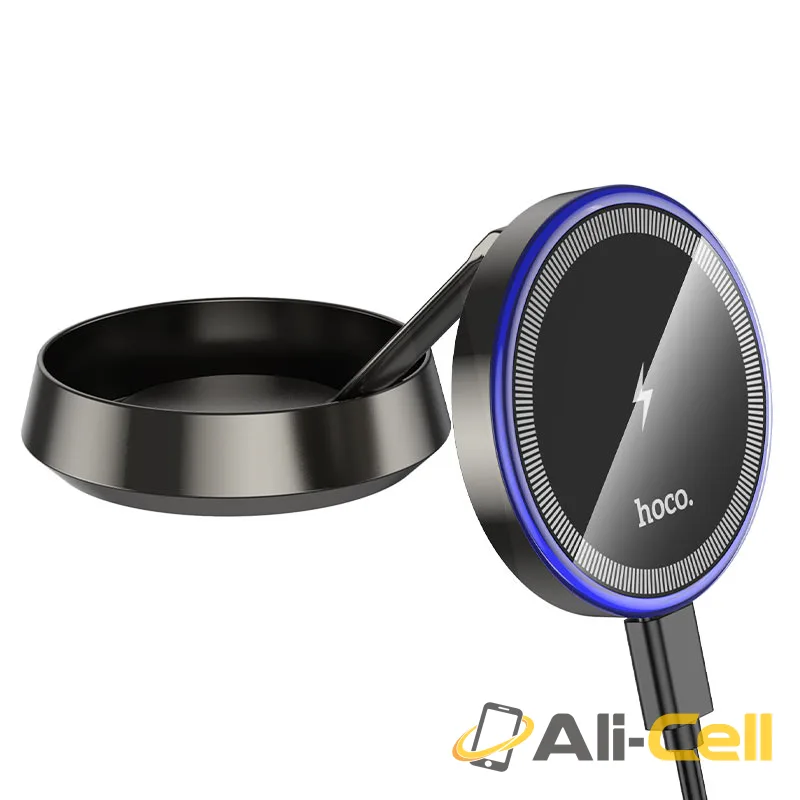 Car wireless charger “HW33” for dashboard (Hw33 Metal Grey)