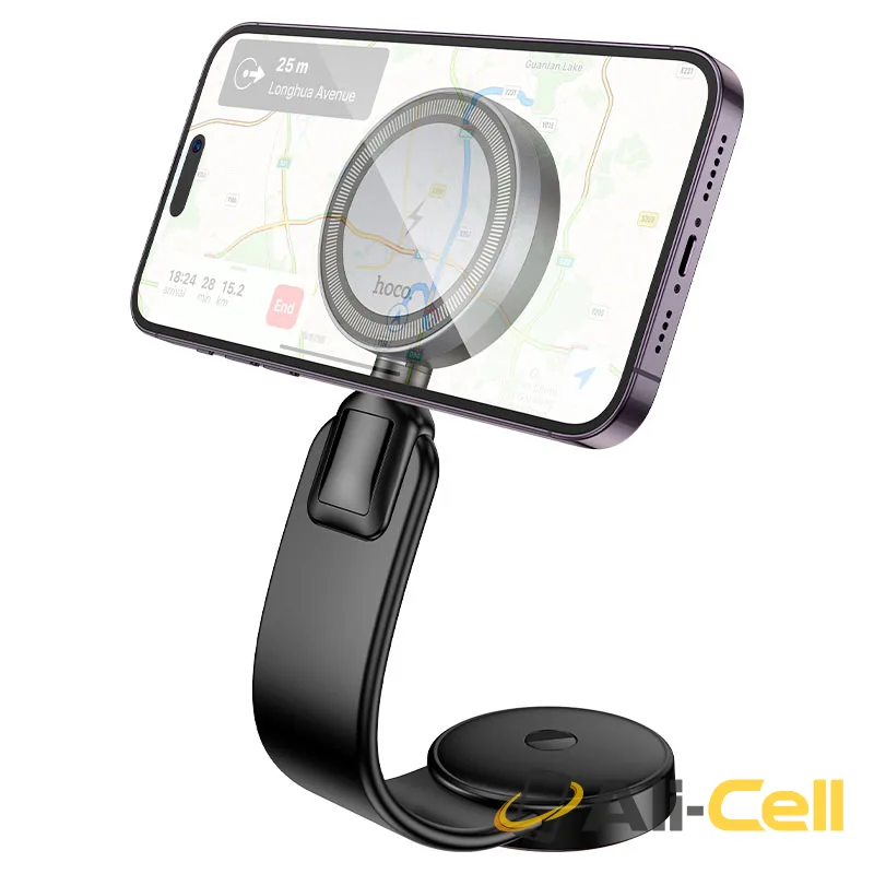 Car wireless charger “HW29 Totem” for dashboard (Hw29 Black Metal Grey) — 4