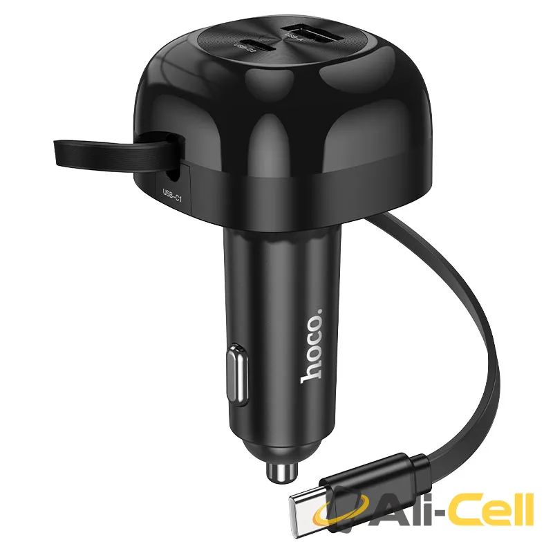 Car charger “NZ15 Unimpeded” 60W with cable (Nz15 Black)