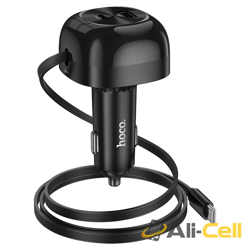 Car charger “NZ15 Unimpeded” 60W with cable (Nz15 Black) — 3