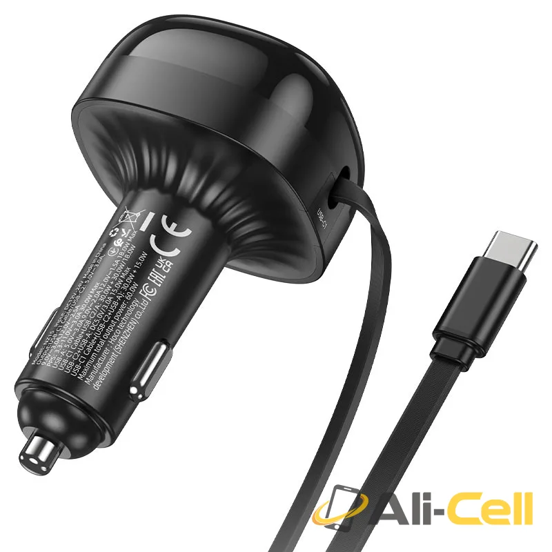 Car charger “NZ15 Unimpeded” 60W with cable (Nz15 Black) — 6