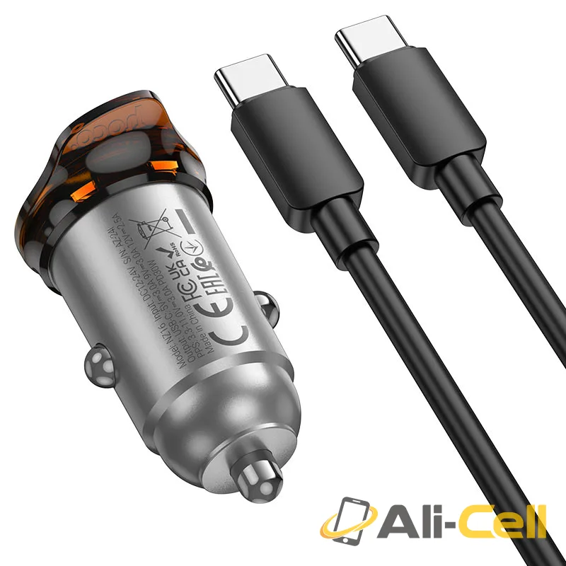 Car charger “NZ16 Rigorous” 30W cable set (Nz16 Metal Grey, Single) — 6