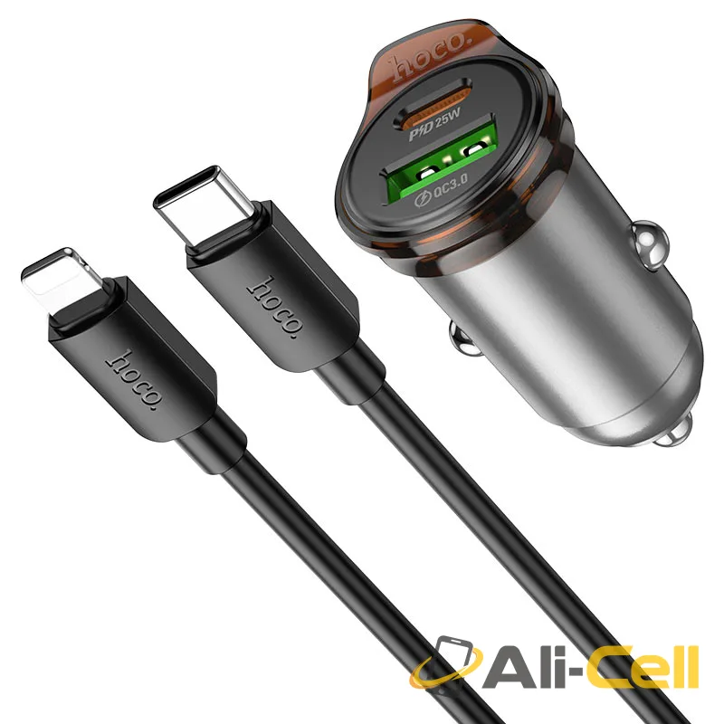 Car charger “NZ16A Rigorous” 43W cable set (Nz16a Metal Grey, Single) — 4