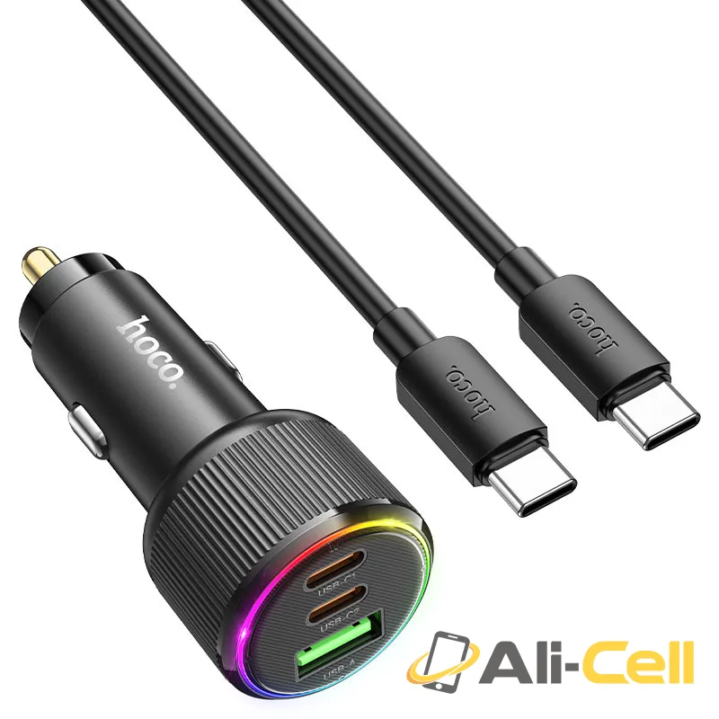 Car charger “NZ17 Avant-garde” 75W cable set (Nz17 Black, Single) — 3