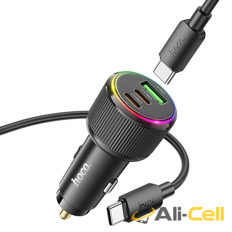 Car charger “NZ17 Avant-garde” 75W cable set (Nz17 Black, Single) — 4