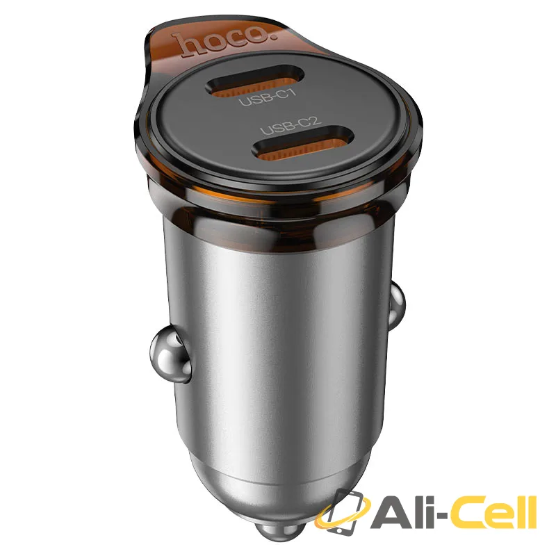 Car charger “NZ16B Rigorous” 45W cable set (Nz16b Metal Grey, Single)