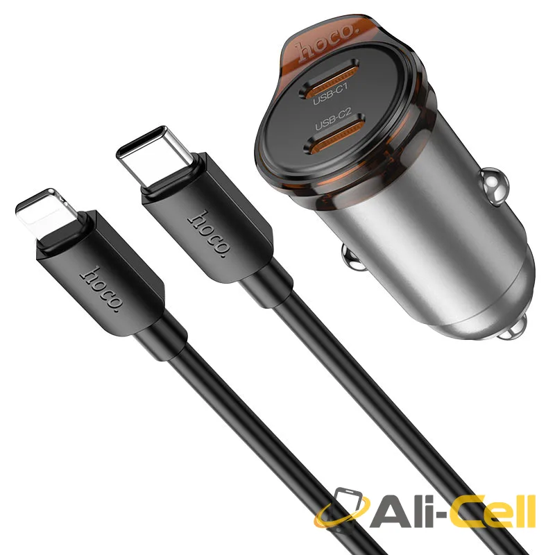Car charger “NZ16B Rigorous” 45W cable set (Nz16b Metal Grey, Single) — 4
