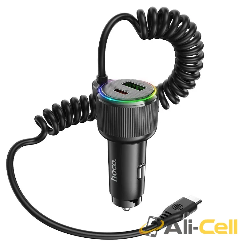 Car charger “NZ17A Avant-garde” 50W with cable (Nz17a Black) — 2