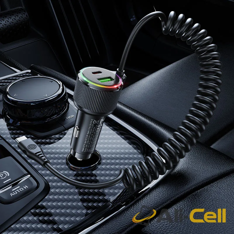 Car charger “NZ17A Avant-garde” 50W with cable (Nz17a Black) — 7