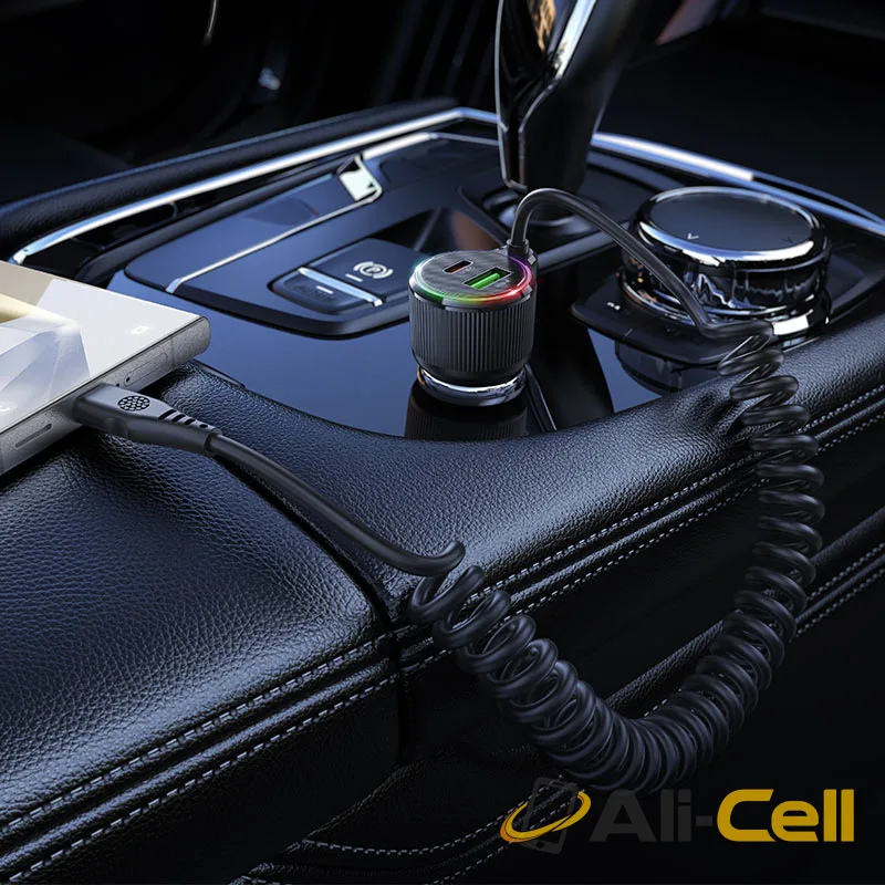 Car charger “NZ17A Avant-garde” 50W with cable (Nz17a Black) — 8