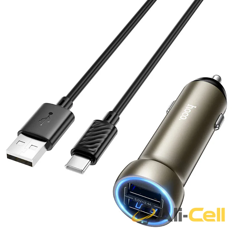 Car charger “Z54 Prosperous” 15.5W cable set (Z54 Tc Gold, Set With Type C Cable)