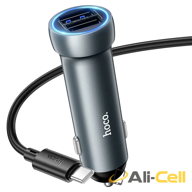 Car charger “Z54 Prosperous” 15.5W cable set (Z54 Gold, Single) — 3
