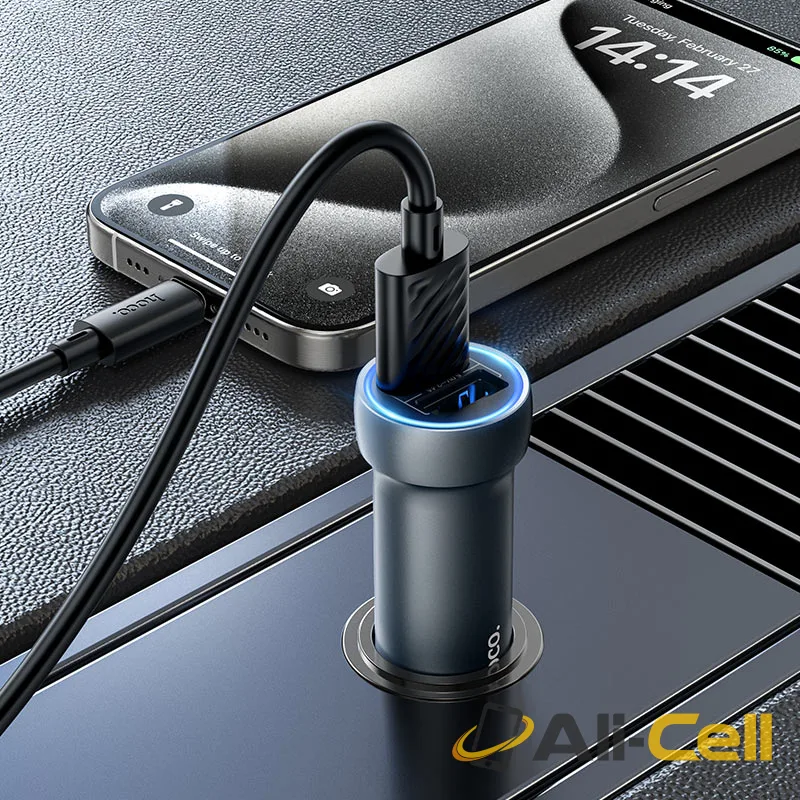Car charger “Z54 Prosperous” 15.5W cable set (Z54 Metal Grey, Single) — 8
