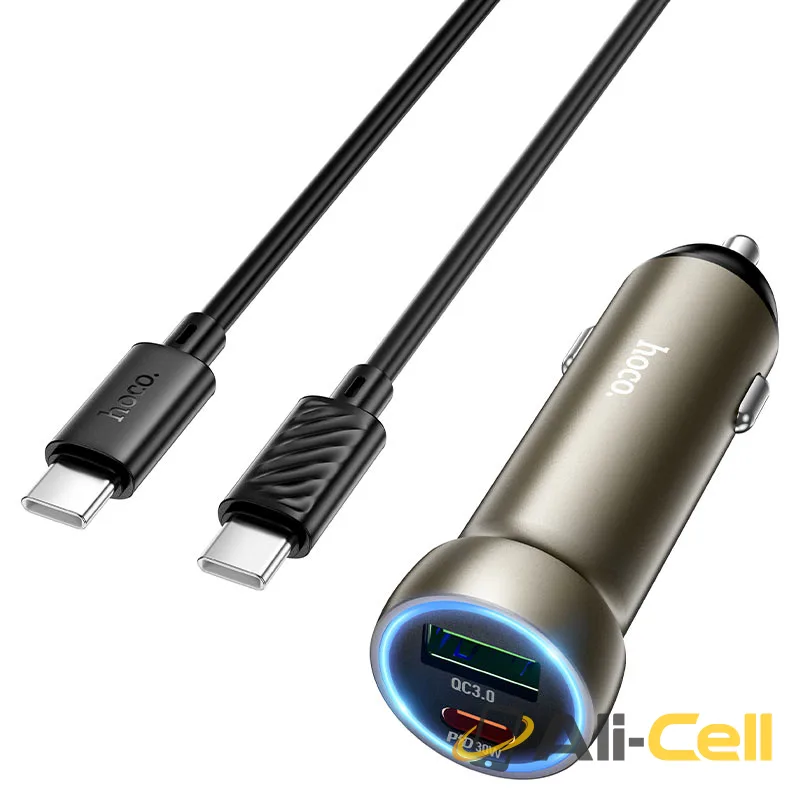 Car charger “Z54A Prosperous” 48W cable set (Z54a Tc Tc Gold, Set With Type C To Type C Cable)