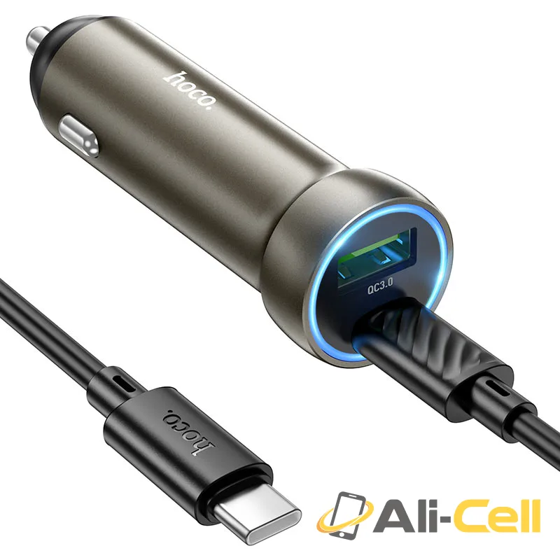 Car charger “Z54A Prosperous” 48W cable set (Z54a Tc Tc Metal Grey, Set With Type C To Type C Cable) — 4