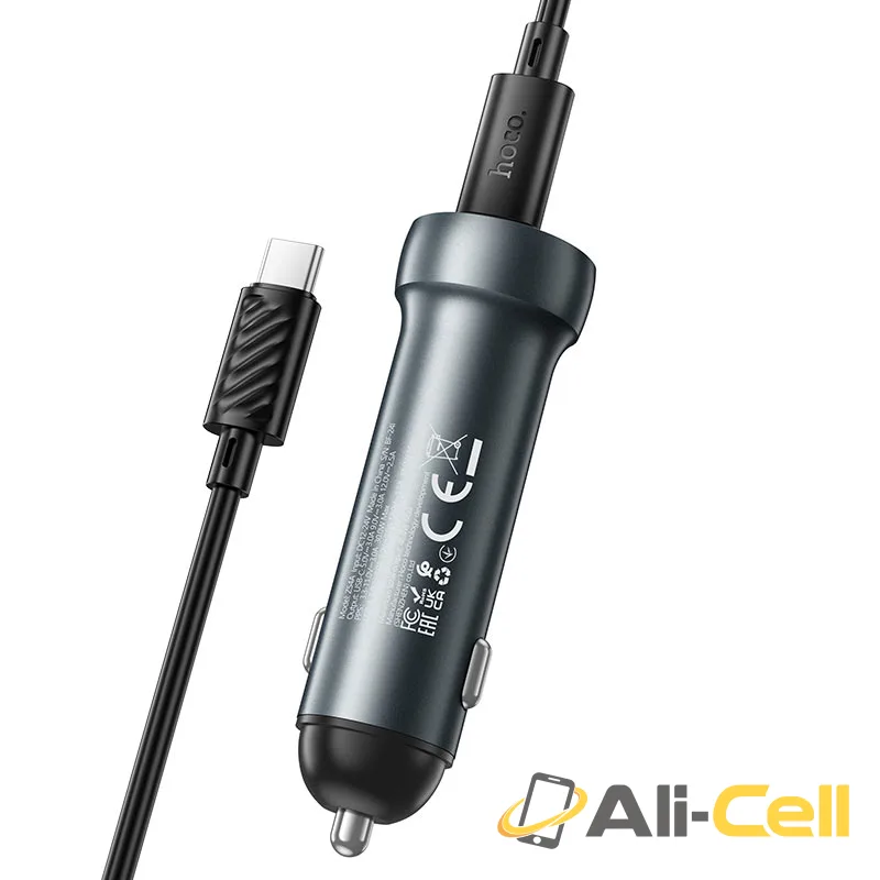 Car charger “Z54A Prosperous” 48W cable set (Z54a Tc Ip Gold, Set With Type C To Ip Cable) — 5