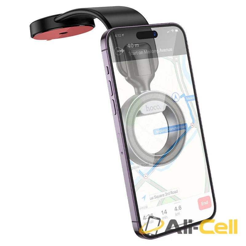 Car holder “H71 Totem” for dashboard (H71 Black Metal Grey) — 3
