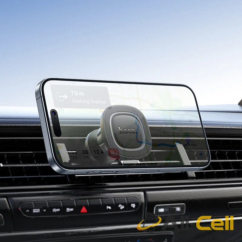 Car holder “H72 Crown” for air outlet (H72 Black Metal Grey) — 7