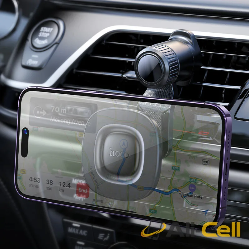 Car holder “H74 Crown” for air outlet (H74 Black Metal Grey) — 7