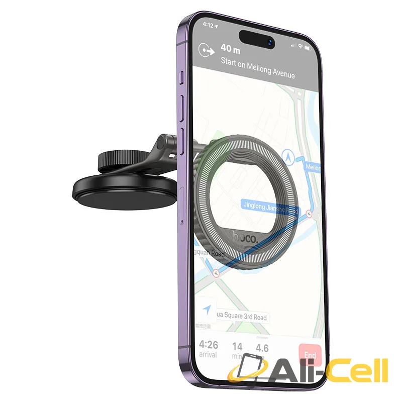 Car holder “H77 View” for dashboard (H77 Black Metal Grey) — 3